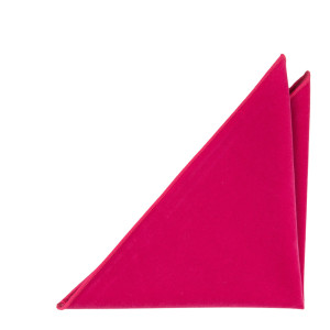 Velvet DEEP PINK pocket square