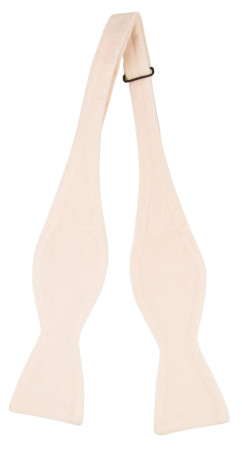 Velvet POWDER PINK self-tie bow tie