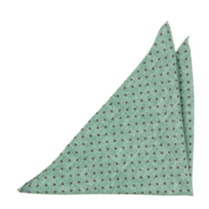 VIBRAZIONE GREEN MELANGE pocket square