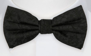 VIGSEL BLACK pre-tied bow tie