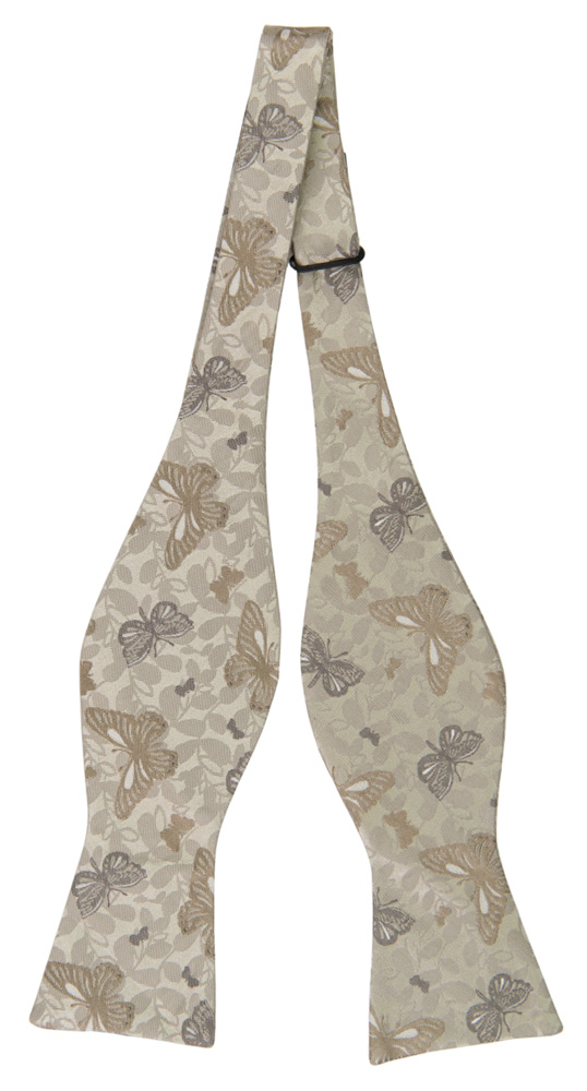 VINGSLAG BEIGE self-tie bow tie