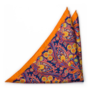 VIVACE ORANGE pocket square
