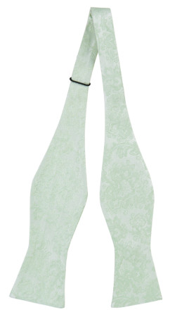 WEDDED PASTEL GREEN self-tie bow tie