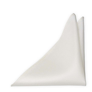 WEDLOCK DIAMOND WHITE pocket square