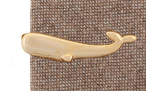 Whale Gold tie bar