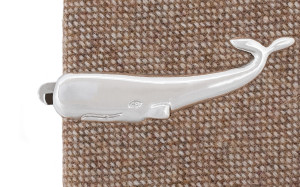 Whale Silver tie bar