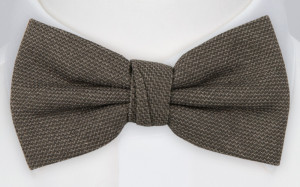 YARNING MID GREY bow tie