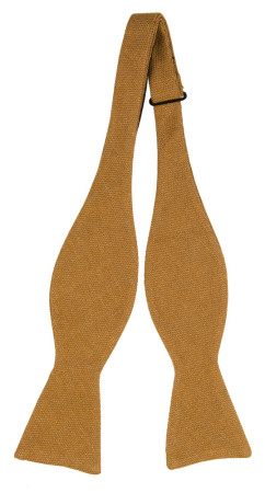 YARNING OCHRE YELLOW self-tie bow tie